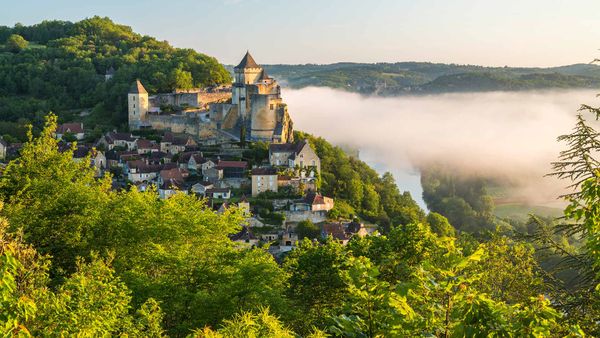 Chateau de Castelnaud in Perigord, France