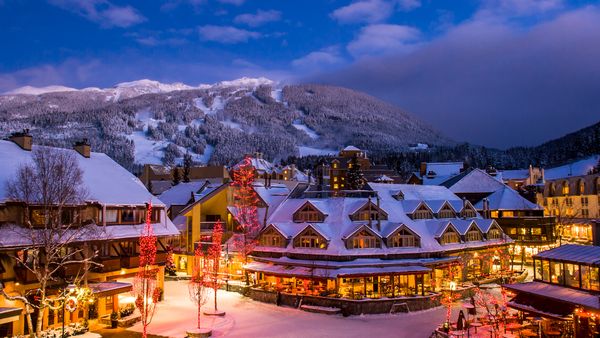 Whistler village, Blackcomb mountain, British Columbia, Canada
