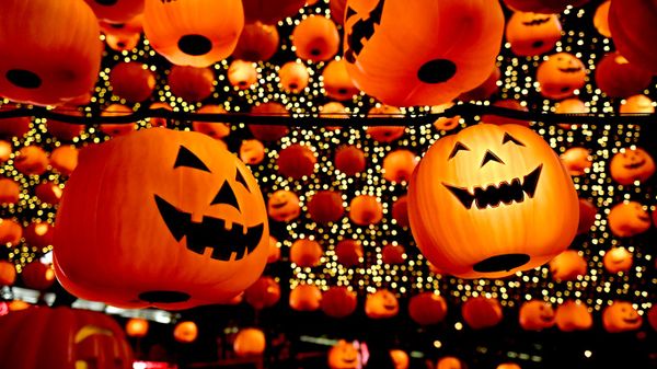 ｢ハロウィンのデコレーション｣中国, 遼寧省