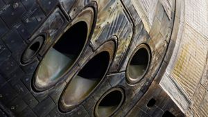 Close-up of the nose of space shuttle Atlantis on exhibit at Kennedy Space Center, Florida (© Matthew Kuhns/Tandem Stills + Motion)(Bing United States)