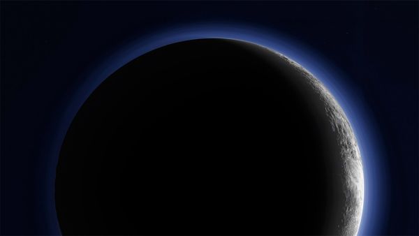 Pluto\'s crescent imaged by Nasa\'s New Horizons interplanetary space probe