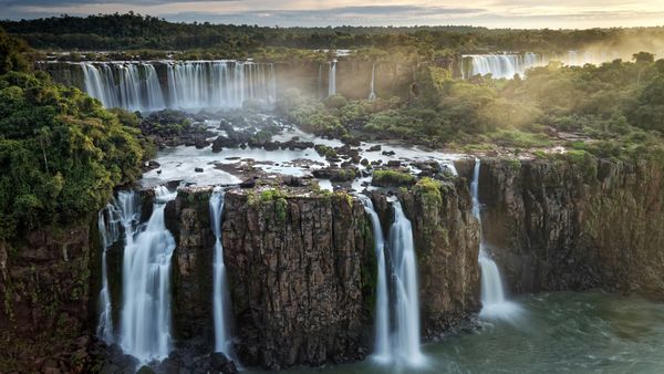 The Three Musketeers Falls at Iguazú Falls, Argentina