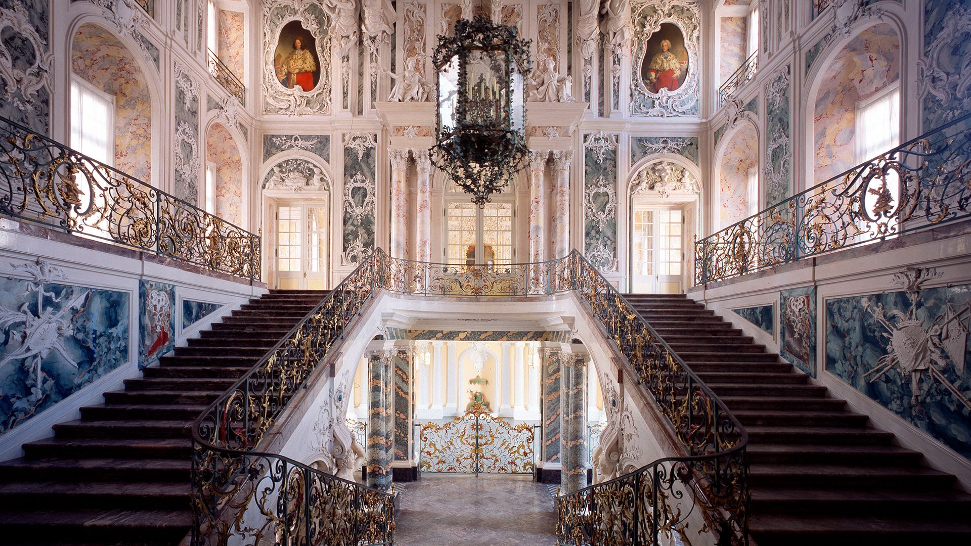 Treppenhaus im Schloss Augustusburg, Brühl, Nordrhein-Westfalen