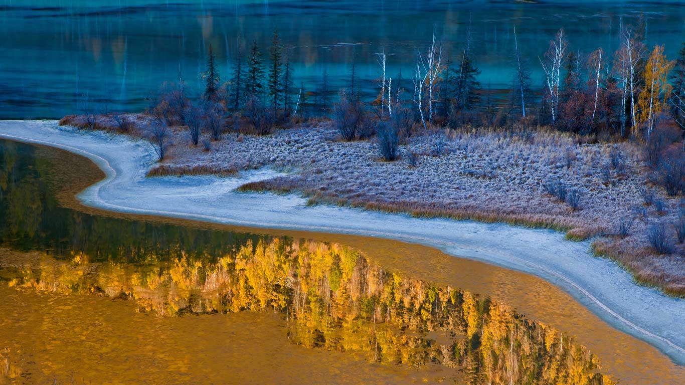 Kanas National Nature Reserve in Xinjiang Province, China
