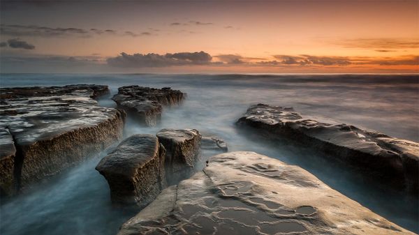 Low tide in La Jolla, San Diego, California