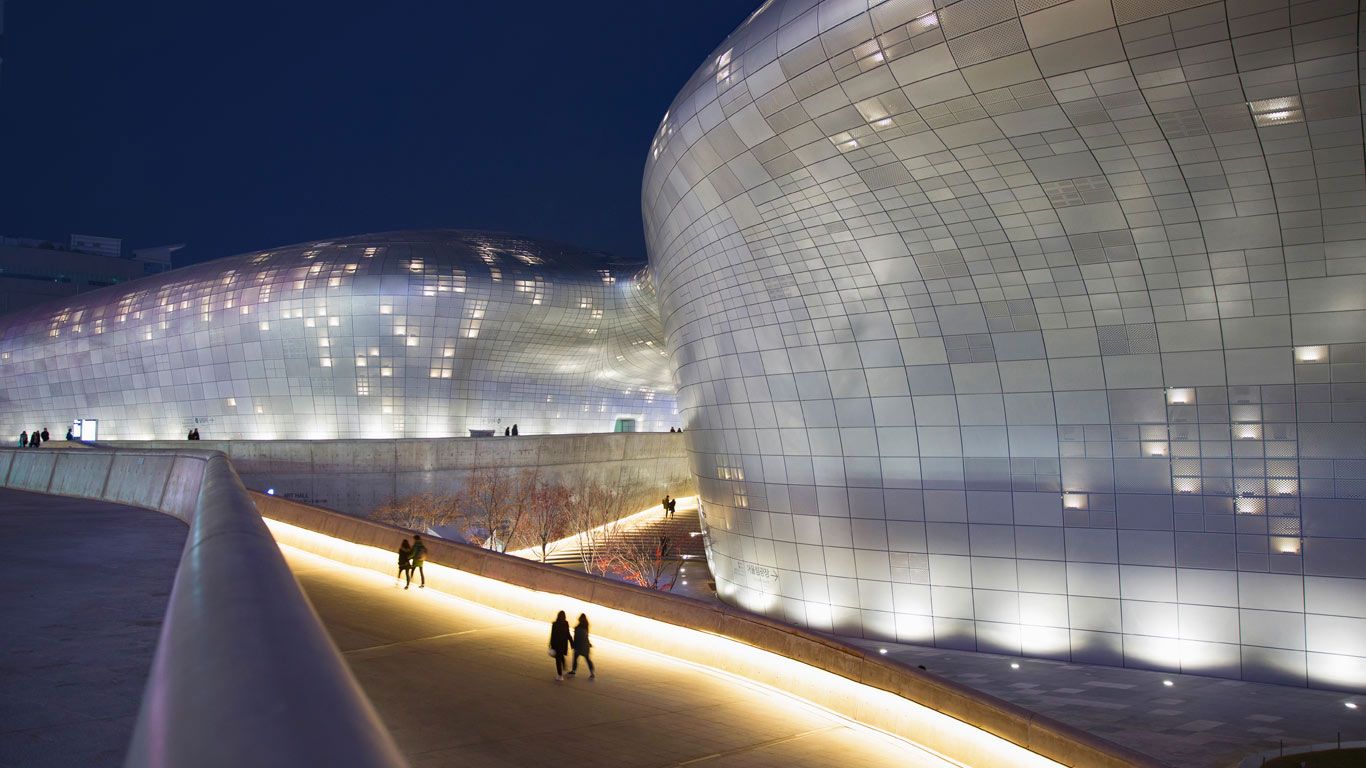 Dongdaemun Design Plaza in Seoul, South Korea