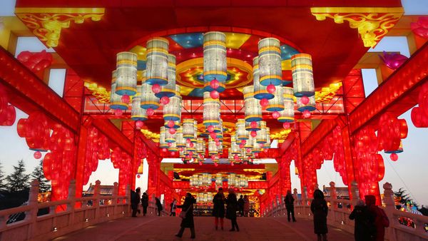 ｢大唐芙蓉園のランタン｣中国, 西安市