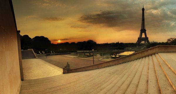Trocadero and Eiffel Tower