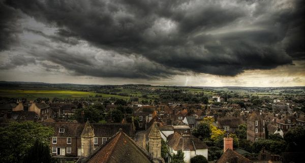 Storm over Rye, England