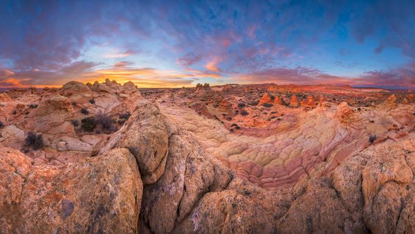 Formazioni rocciose di arenaria, Monumento naturale di Vermilion Cliffs, Arizona, Stati Uniti