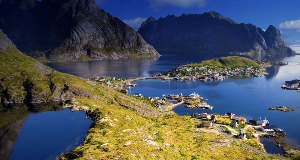 Lofoten archipelago in the Arctic Circle, Norway