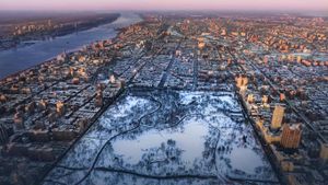 ｢冬のセントラル・パーク｣アメリカ, ニューヨーク市 (© Nisian Hughes/Getty Images)(Bing Japan)