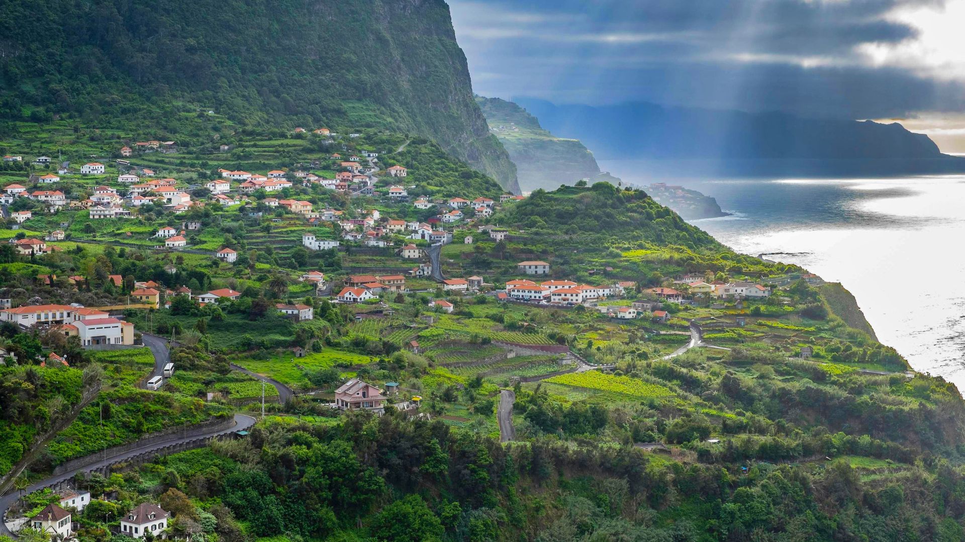 The north coast of Madeira, Portugal