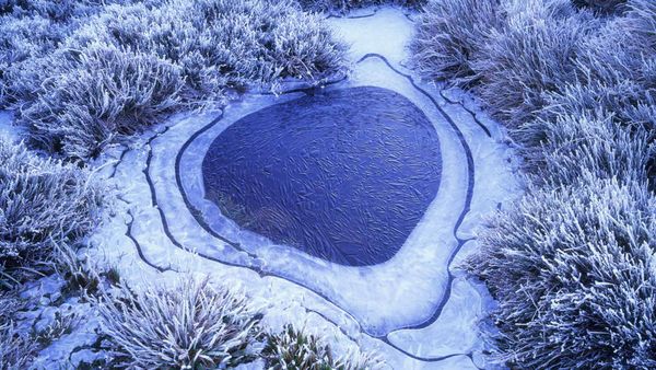 Frozen tarn, Cradle Mountain, Tasmania