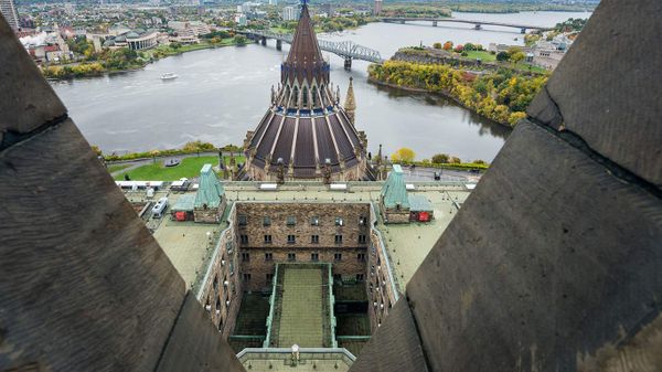 Aerial view from Peace Tower, Ottawa