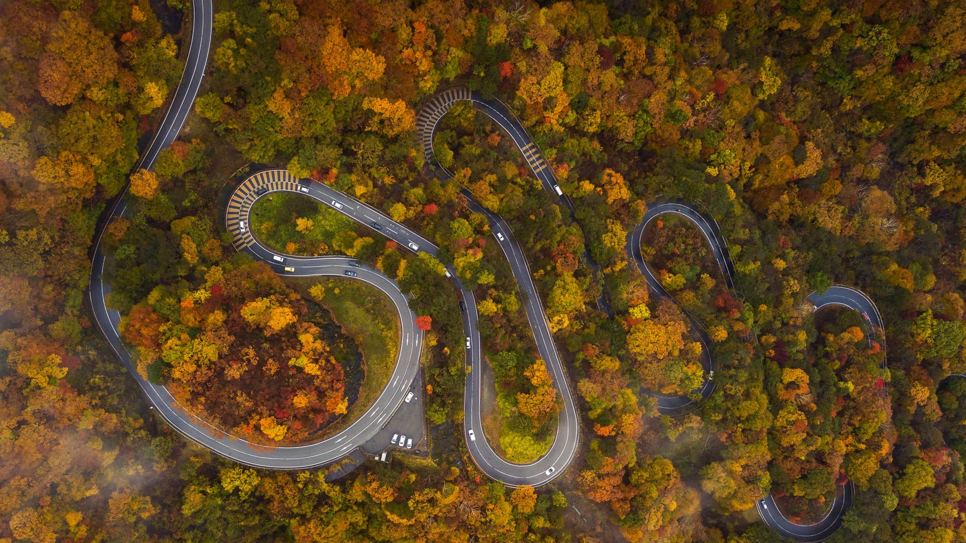 Irohazaka road near Nikkō, Japan