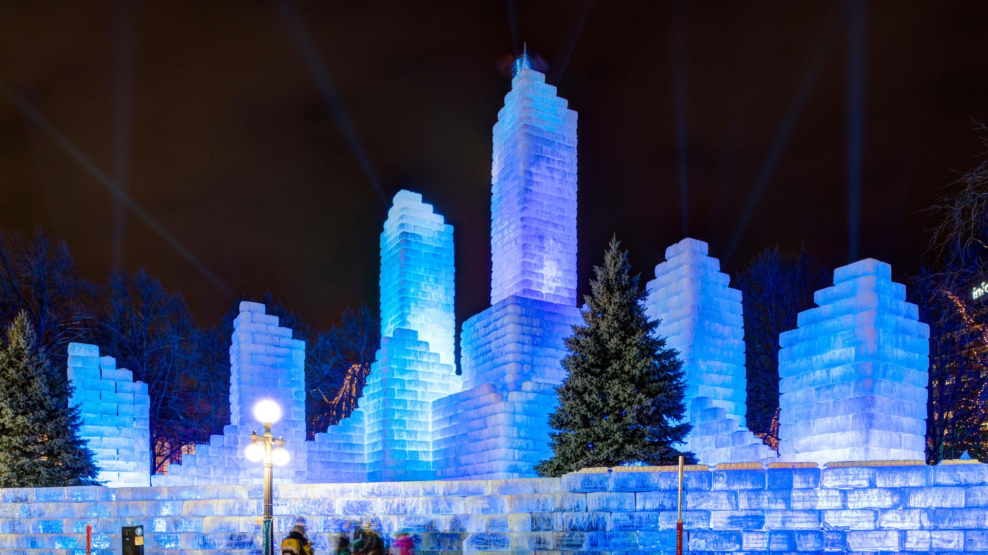 Ice Palace at Saint Paul Winter Carnival, Minnesota, USA