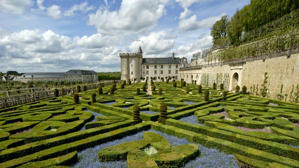 Castello di Villandry e giardino, Valle della Loira, Francia