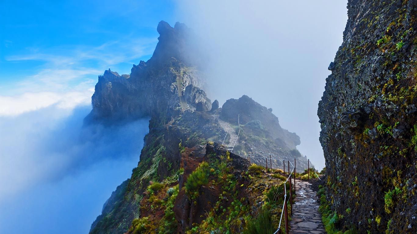 Sentier de randonnée à Madère, Portugal