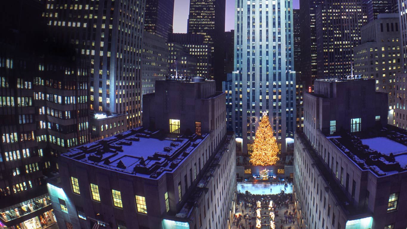 Sapin de Noël du Rockefeller Center à New York, États-Unis