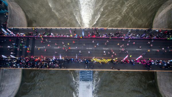 London Marathon in London on April 23, 2017