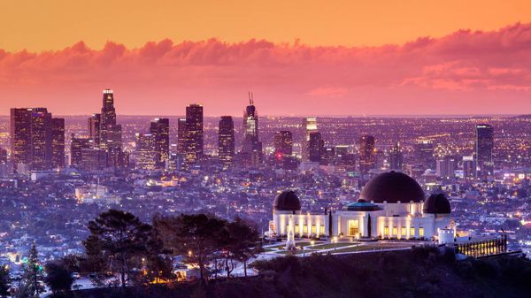 View of the Griffith Observatory, Los Angeles, California