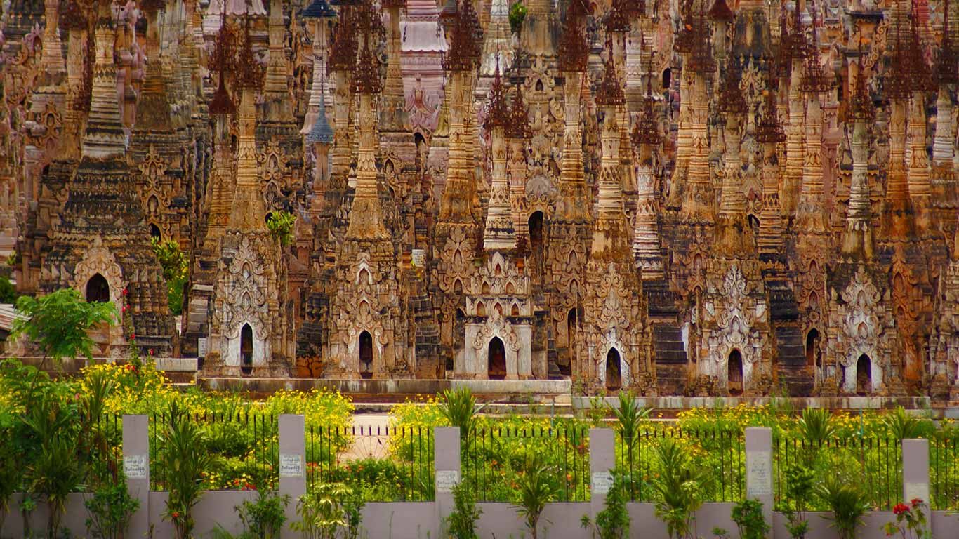 Stupas in Kakku, Shan State, Myanmar