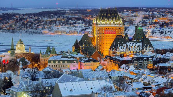 View of the Old City in Quebec City, Canada