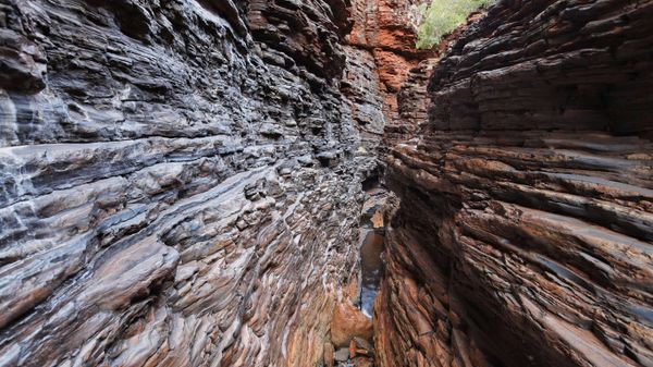 Spider Walk in Hancock Gorge, Karijini National Park, Western Australia