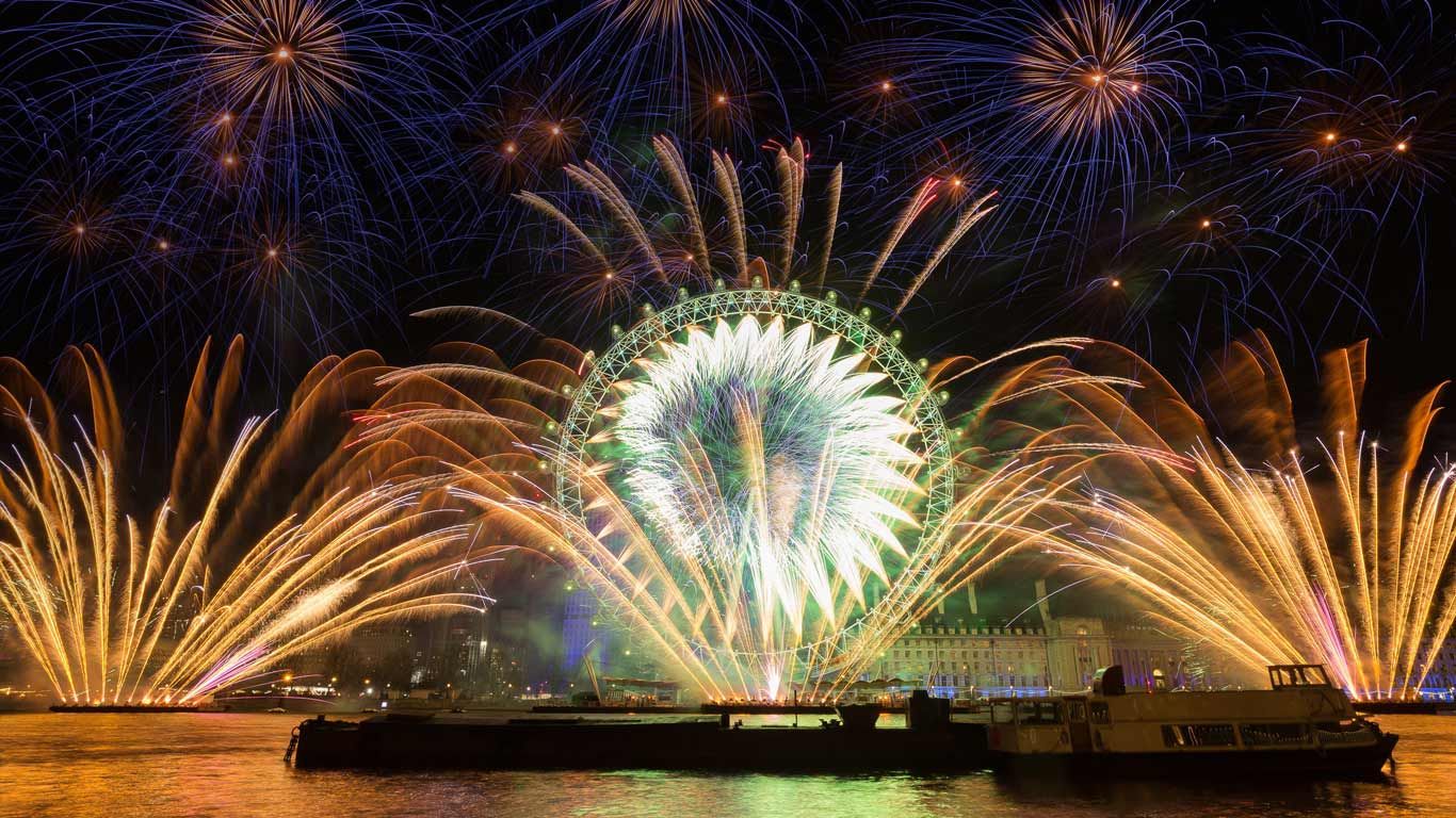 ｢カウントダウン花火｣イギリス, ロンドン