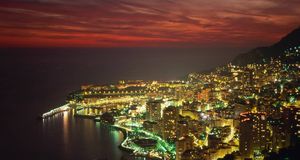 Nighttime view of Monte Carlo, Monaco (© Sergio Pitamitz/Corbis) &copy; (Bing United States)