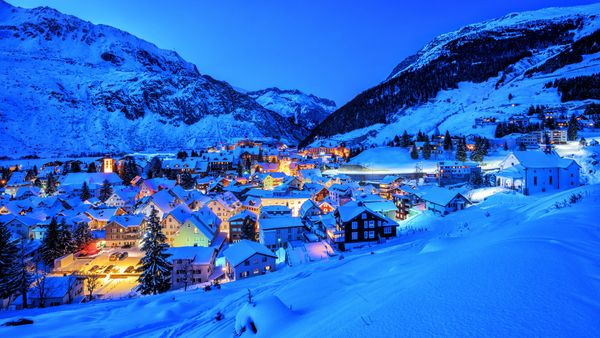 Le village d’Andermatt, Suisse
