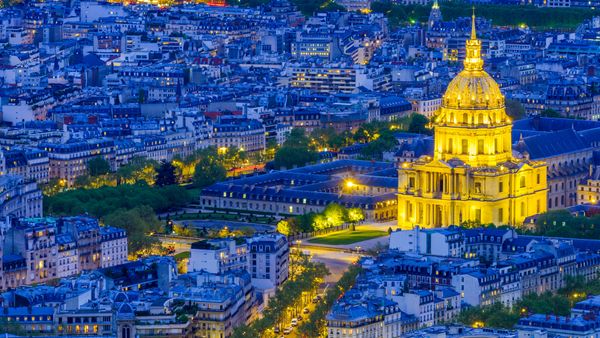 Le Panthéon de nuit, Paris