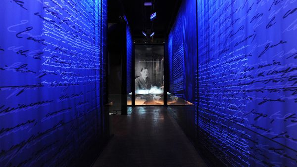 Photographie de Charles de Gaulle au mémorial éponyme de Colombey les Deux Églises