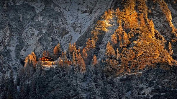 Mittenwalder Hut in the Bavarian Alps of Germany