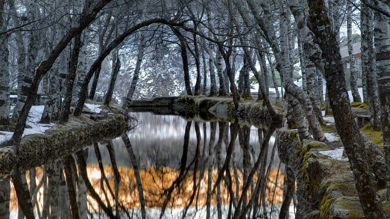 Zêzere River in Covão da Ametade, Serra da Estrela mountains, Portugal