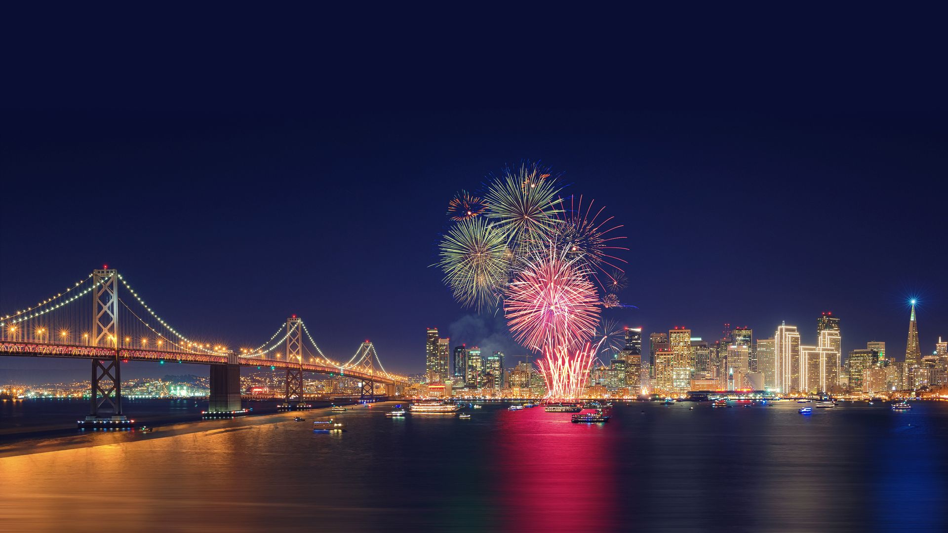 Fireworks in San Francisco, California