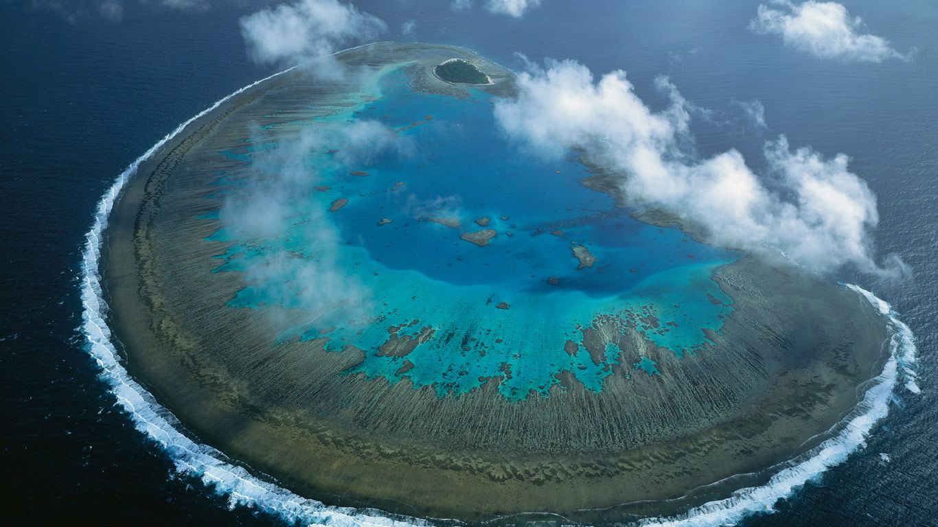Lady Musgrave Island coral atoll in the Great Barrier Reef, Australia