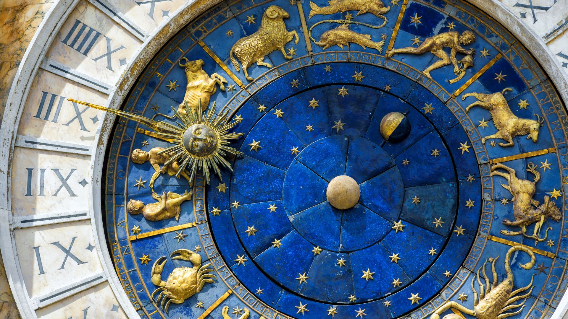 St Mark's Clock Tower, Venice, Italy