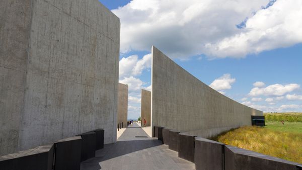 The Flight 93 National Memorial Visitor Center near Shanksville, Pennsylvania