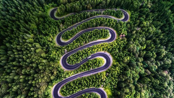 The Transfăgărășan in Transylvania, Romania