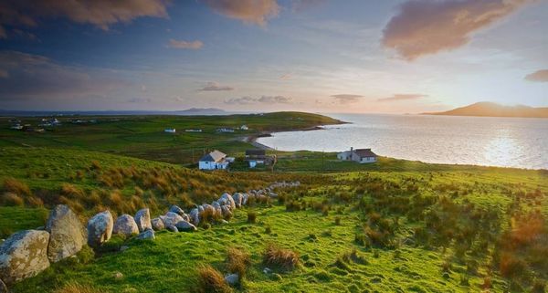 Sunset on Clare Island, Ireland