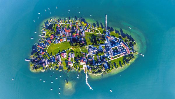 Fraueninsel island, Chiemsee, Bavaria, Germany