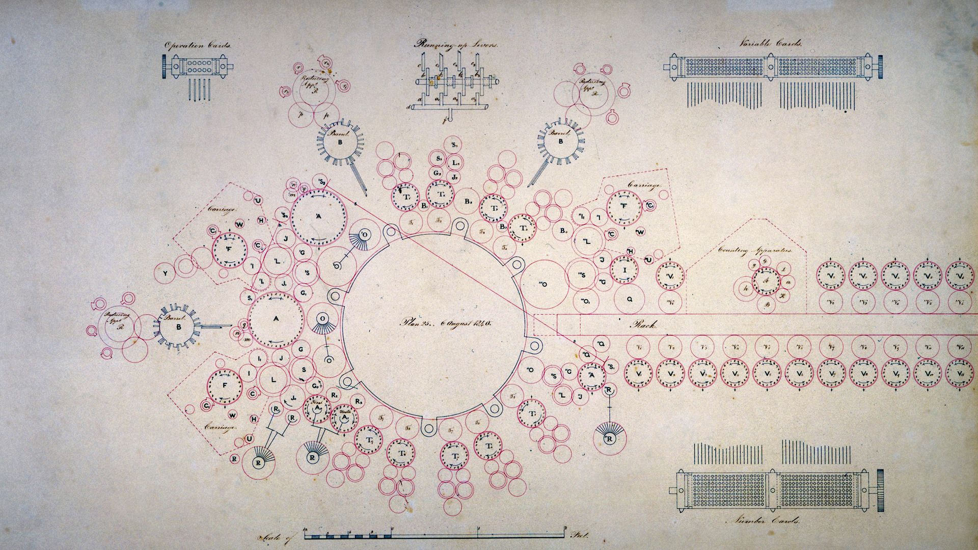 An 1840 design for the Analytical Engine by Charles Babbage