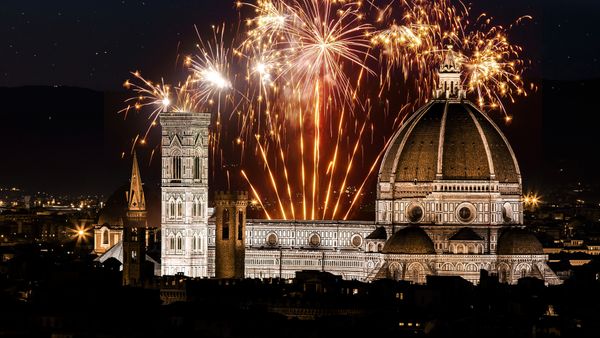 Fuochi d'artificio di Capodanno a Firenze, Toscana