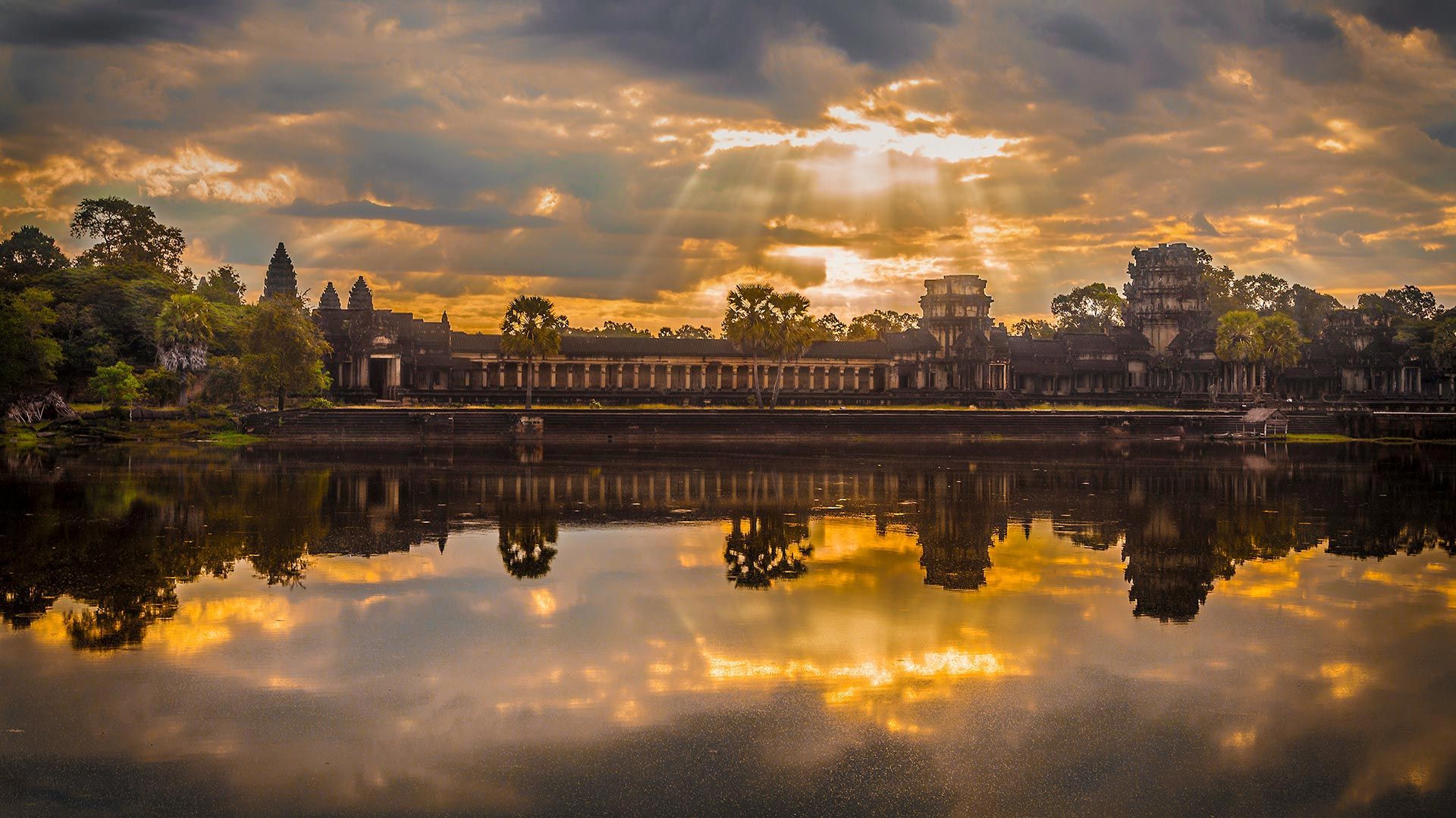 Sunrise at Angkor Wat in Cambodia