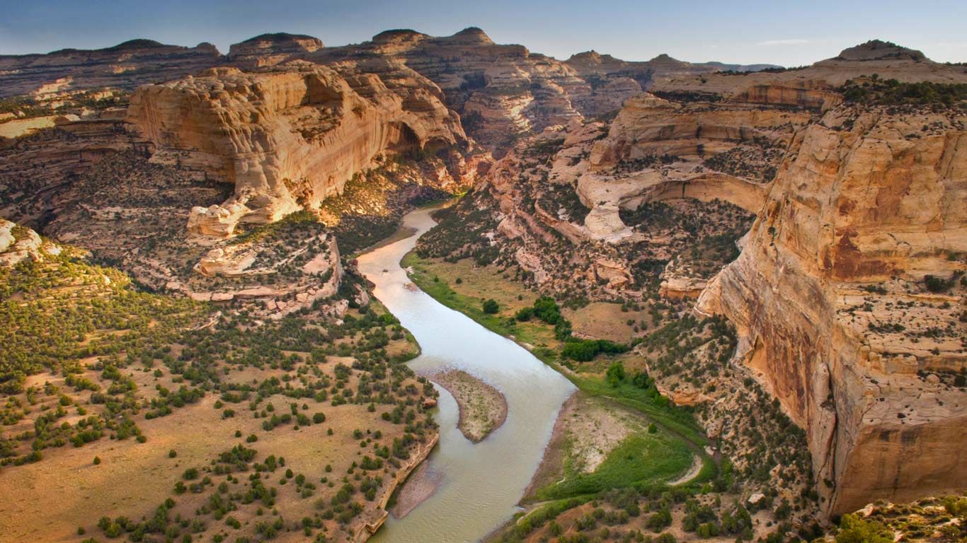 Yampa River flowing through Dinosaur National Monument, Colorado