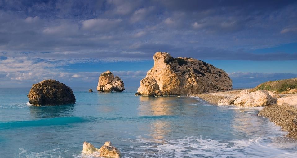 Aphrodite's Rock in Paphos, Cyprus