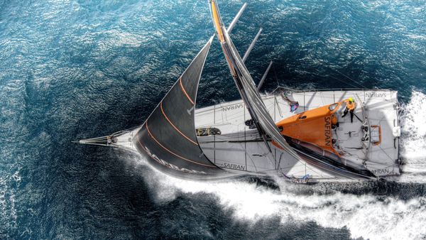 L'Open 60 Safran, Transat Jacques Vabre 2011, skipper Marc Guillemot co/skipper Yann Eliès, Bretagne