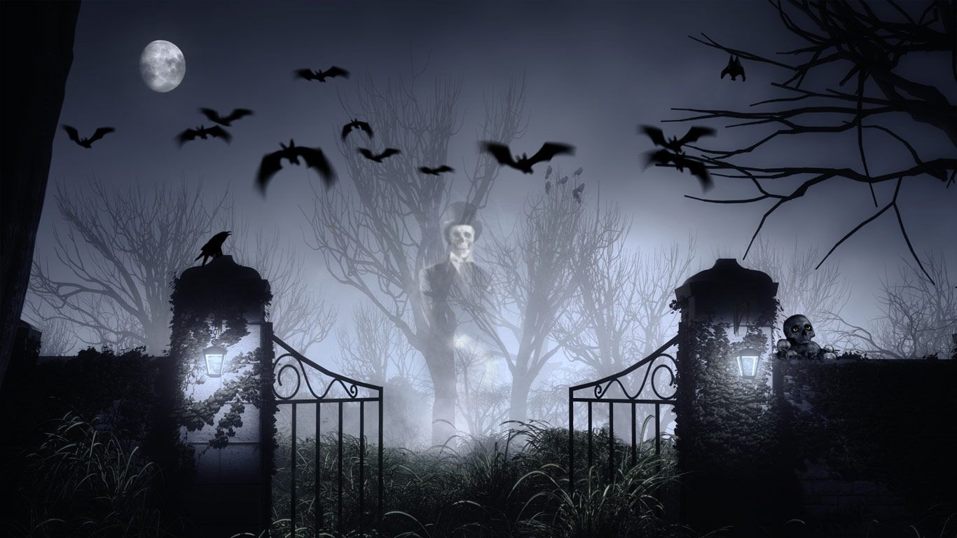 A haunted graveyard
